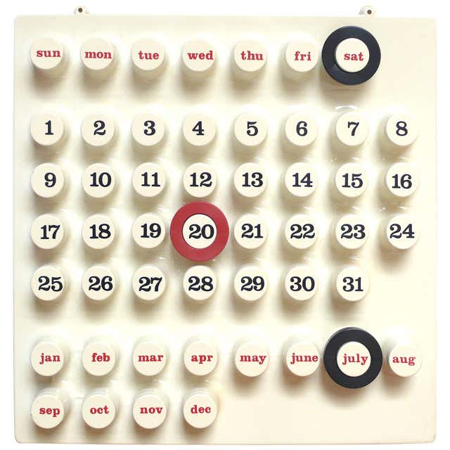 Ring O Date Perpetual Calendar at 1stDibs ring a date calendar, ring