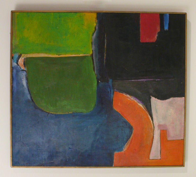 Very early untitled Abstract Painting by Ann Royer