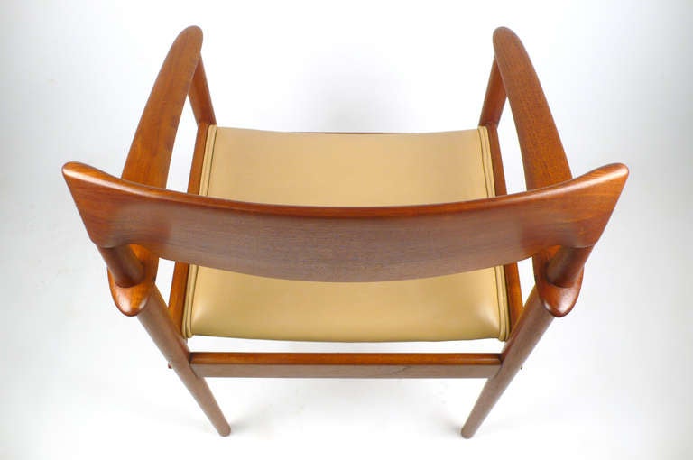 Teak Arm Chairs by Grete Jalk In Excellent Condition For Sale In Dallas, TX
