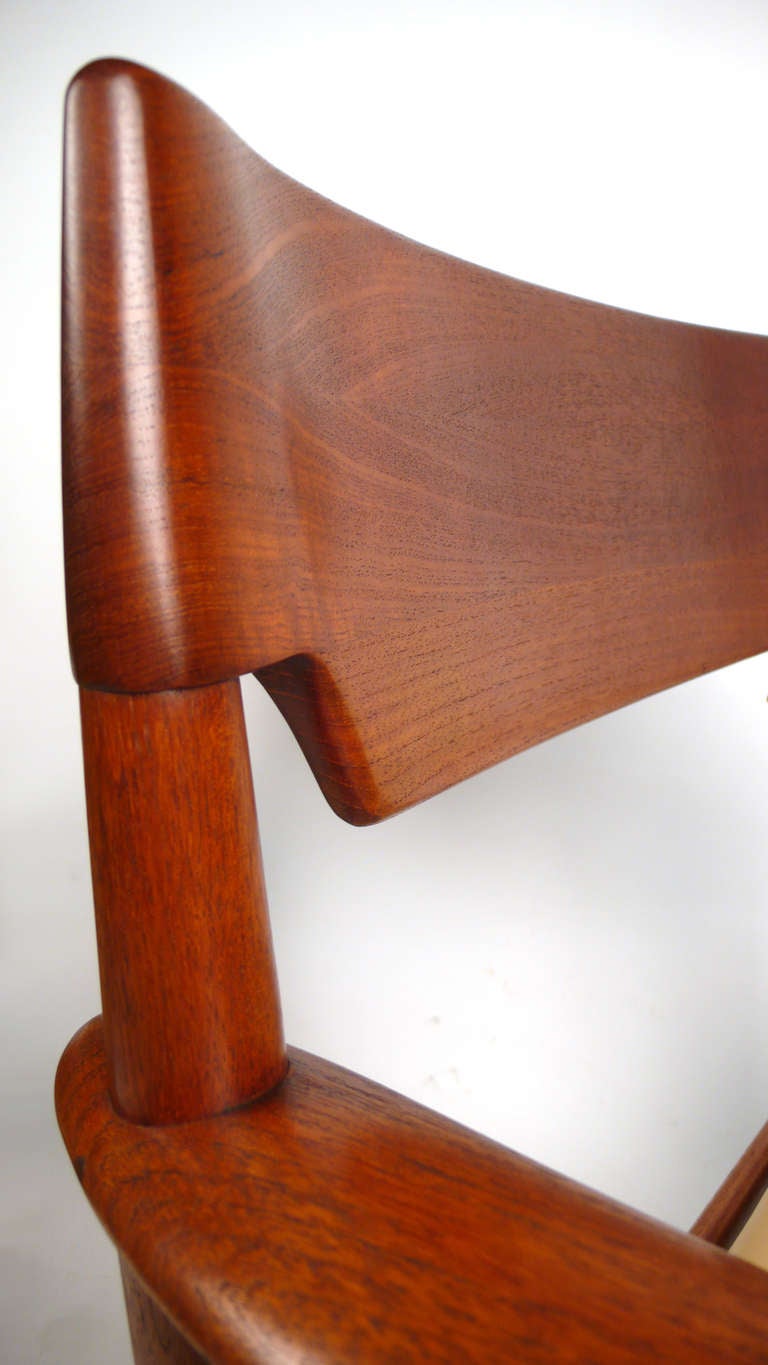 Teak Arm Chairs by Grete Jalk For Sale 1