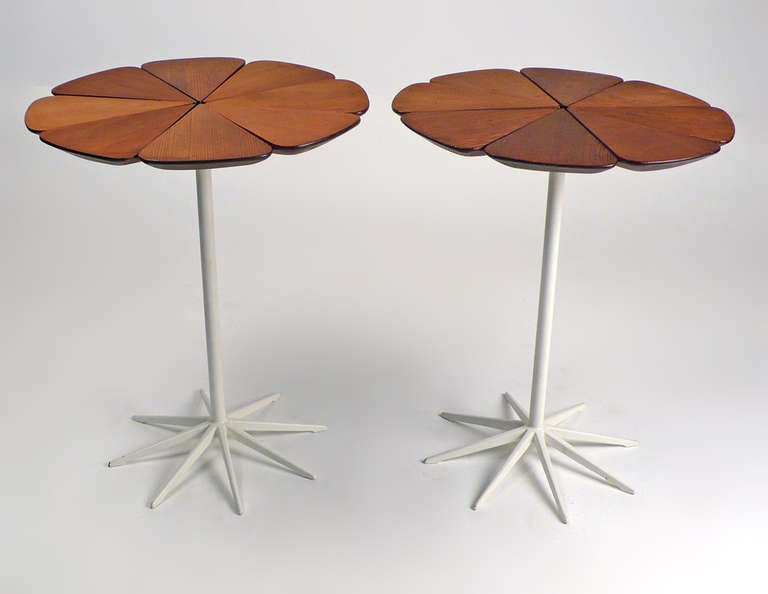 Mid-Century Modern Early Pair of Richard Schultz Petal Tables