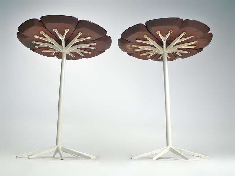 American Early Pair of Richard Schultz Petal Tables
