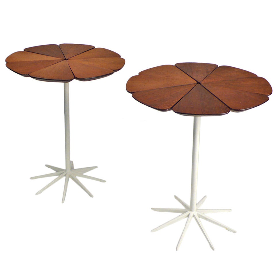 Early Pair of Richard Schultz Petal Tables