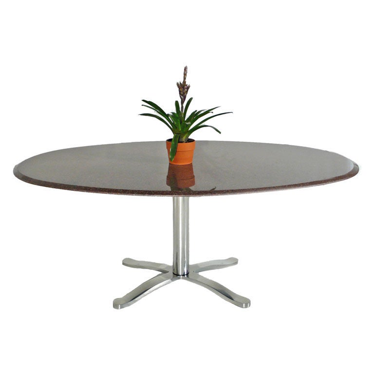 Nicos Zographos Red Granite Table