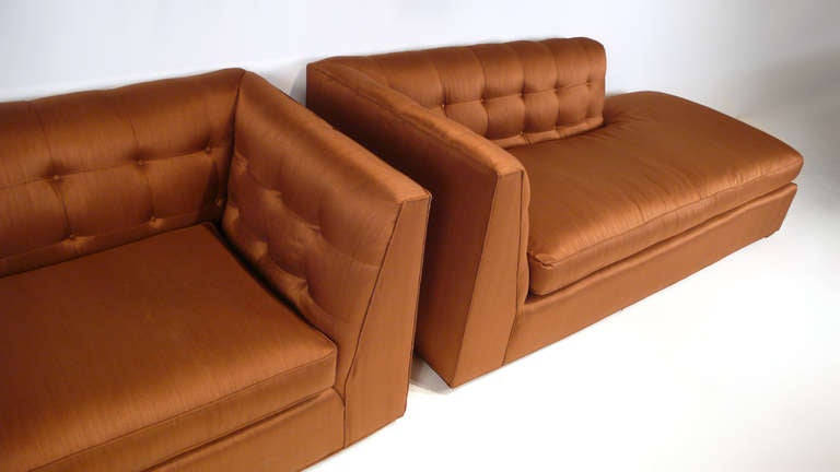 Early Pair of Harvey Probber Recamier Sofas In Excellent Condition In Dallas, TX