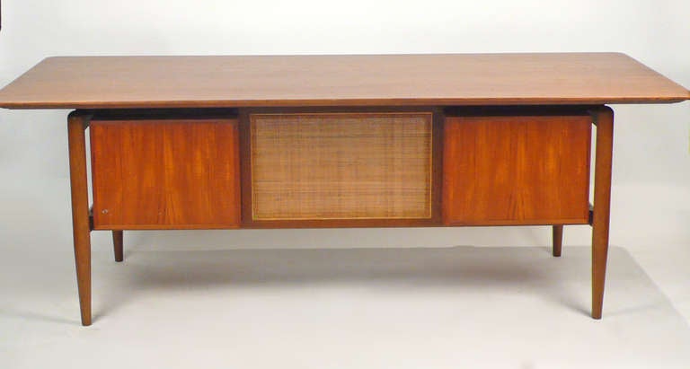 Walnut Desk Designed by Finn Juhl for Baker