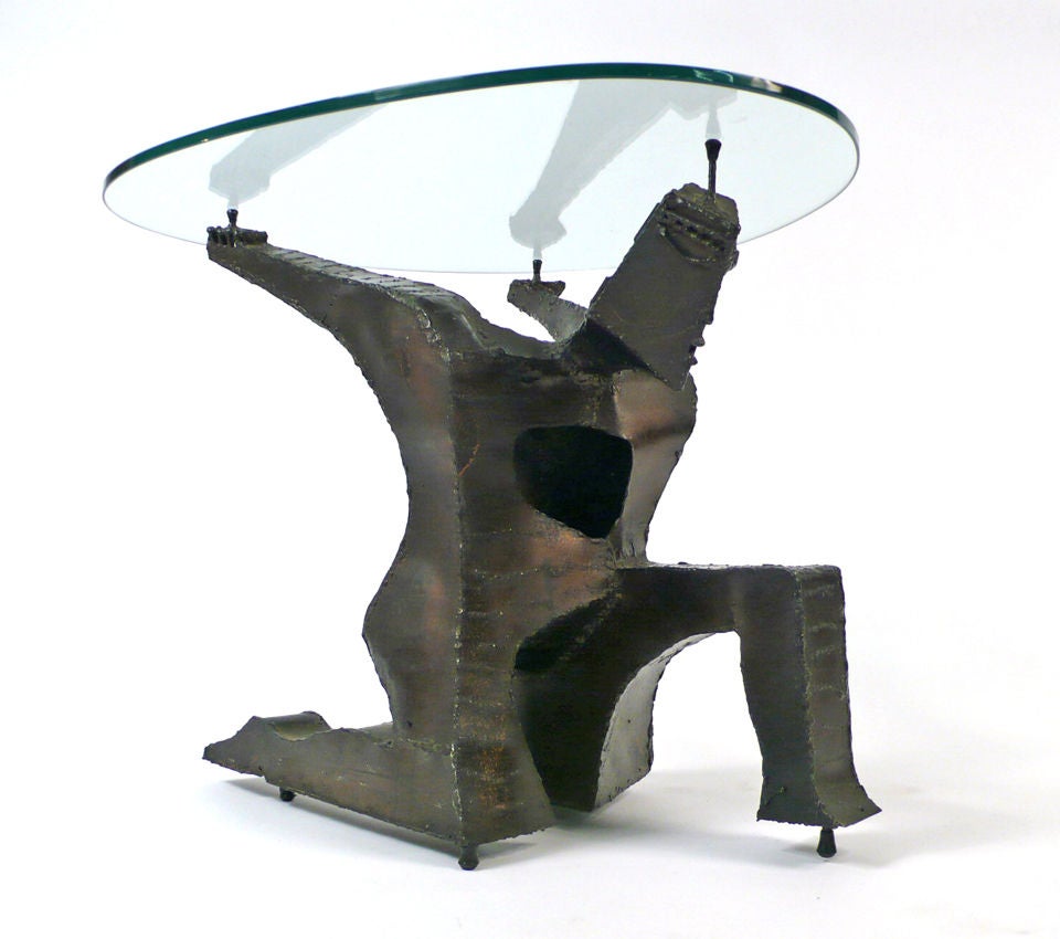 Sculpted Copper Mythological God Table at 1stDibs