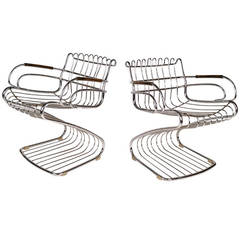 Gastone Rinaldi Armchairs for Rima 1