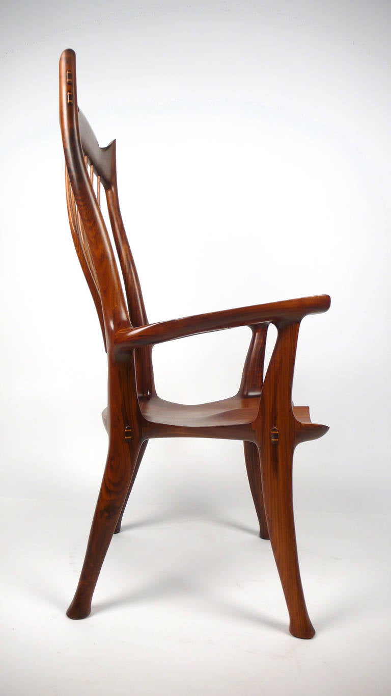 Organic Modern Dave Hentzel Hand-Crafted Arm Chair