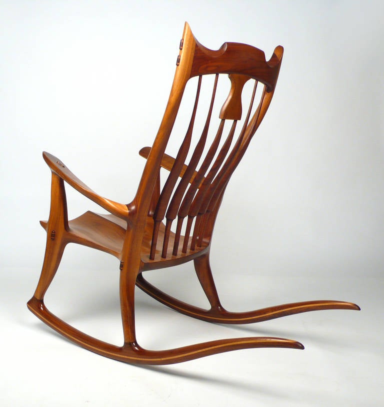 hand crafted rocking chair