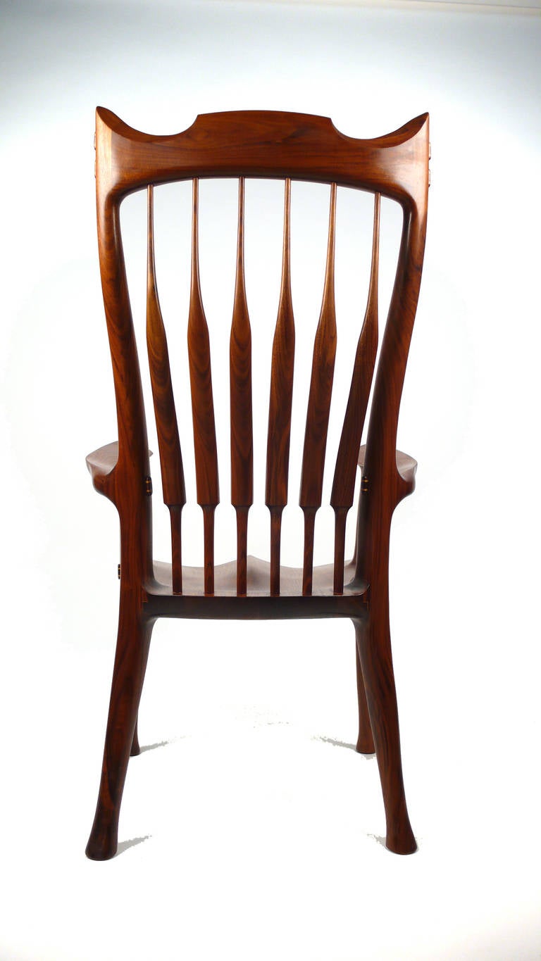 Dave Hentzel Hand-Crafted Arm Chair In Excellent Condition In Dallas, TX