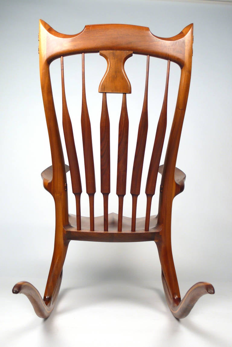 Organic Modern Dave Hentzel Handcrafted Rocking Chair