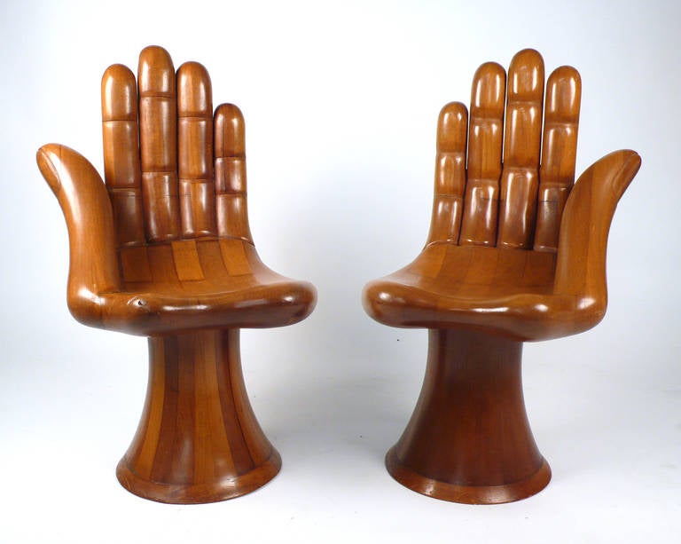 Pedro Friedeberg Style Hand/Foot Chair at 1stDibs