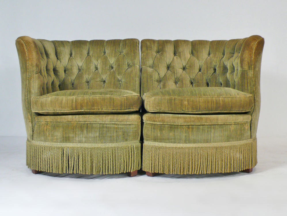 Upholstery Tufted Sofa by Brandt