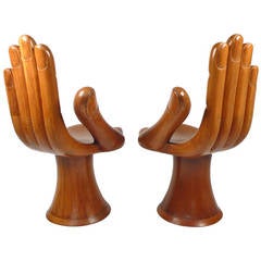 Early Pedro Friedeberg Hand Chair Settee