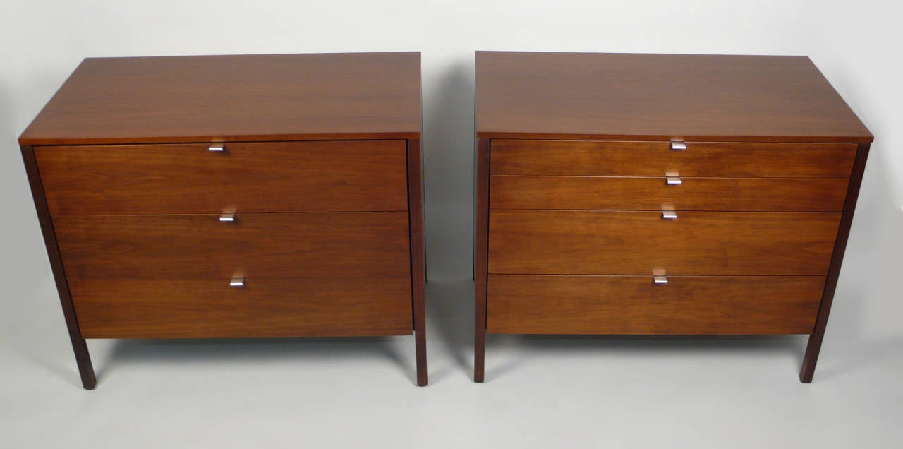 Pair of matching Knoll dressers, designed by Florence Knoll manufactured by Knoll
