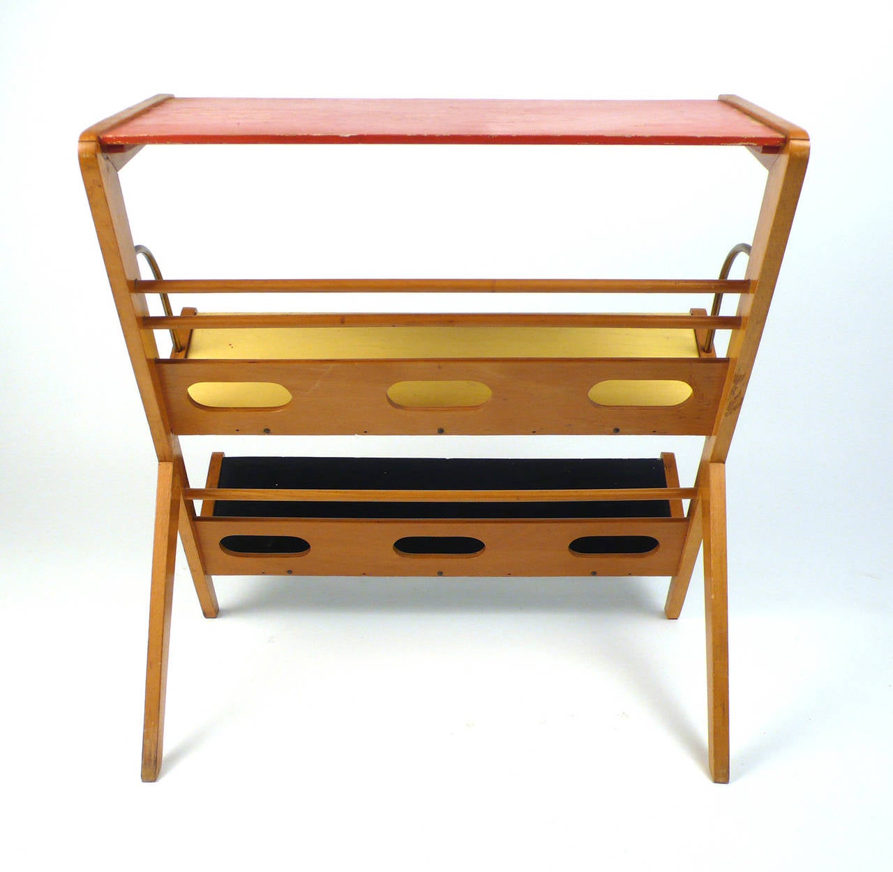 20th Century 1950s Magazine Rack or Newspaper Holder