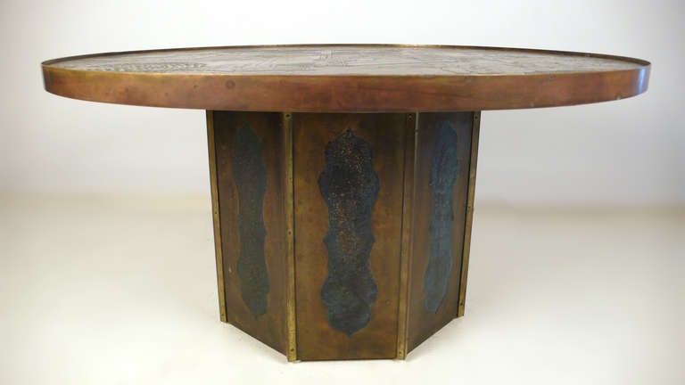 Late 20th Century Phillip and Kelvin Laverne Chan Series Bronze Table