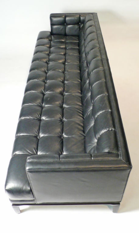 American Monteverdi - Young Black Leather Sofa