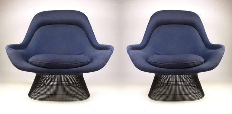 Pair of Lounge Chairs in Bronze by Warren Platner.