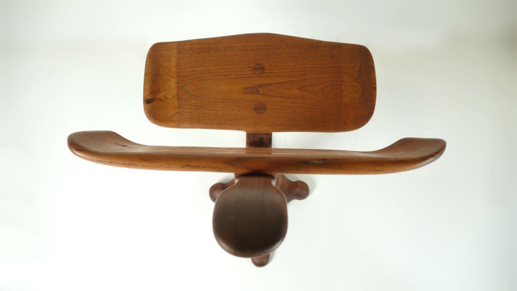 Hand-Crafted California Crafts Movement Chair, Sculpture For Sale