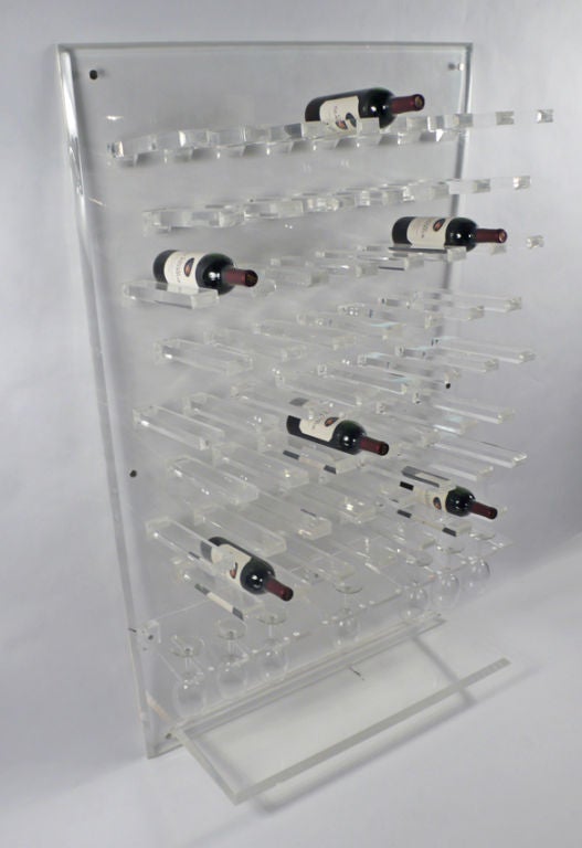 Acrylic Wine Display at 1stDibs acrylic wine bottle display case supplier