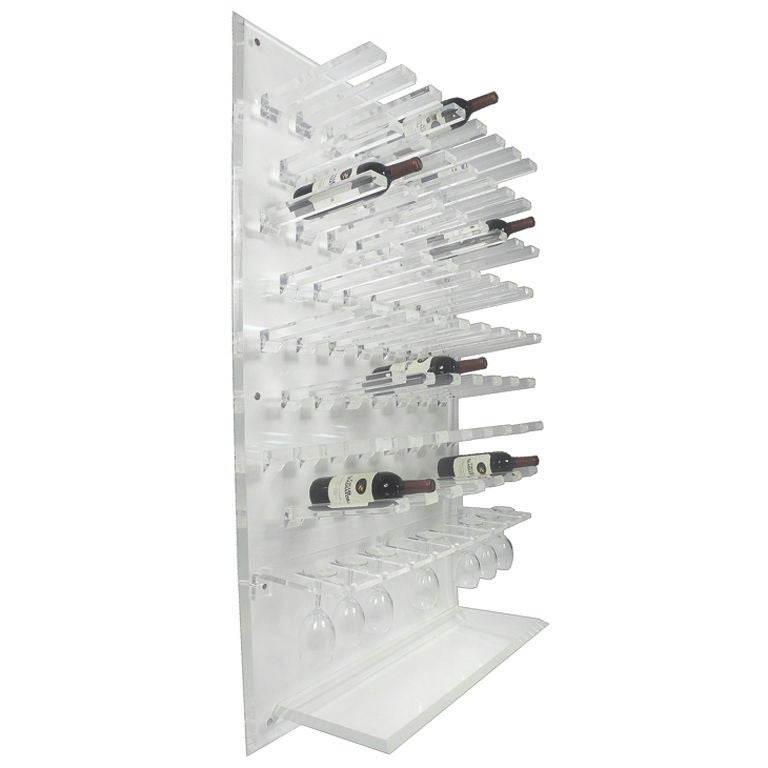 Acrylic Wine Display at 1stDibs acrylic wine bottle display case supplier