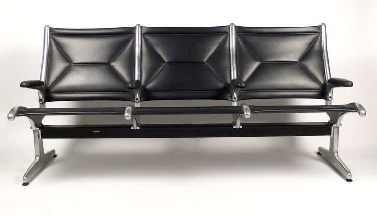 Three-seat sofa designed by Charles and Ray Eames 1962 for Herman Miller. Sofa is in excellent original condition. It would work great in a home theater situation or others.