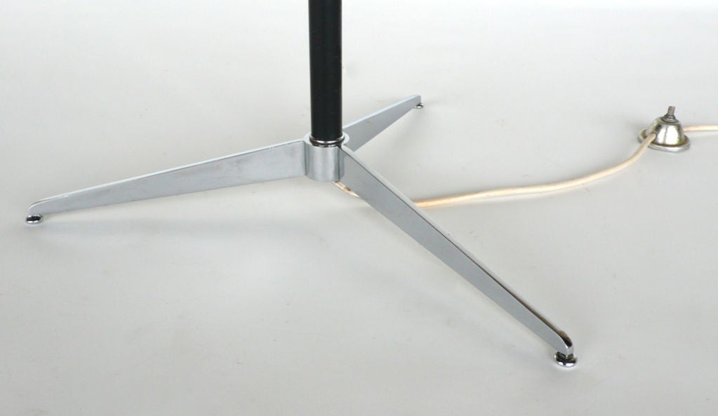 Chrome In the Style of Arteluce Tripod Floor Lamp