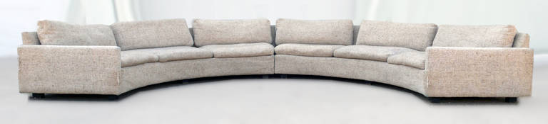 semi circular sofa