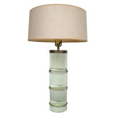 Vintage Solid Glass Lamp