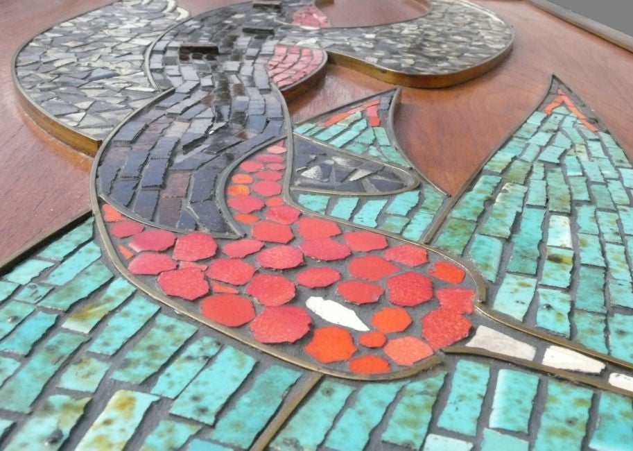 Exotic Birds in Flight Mosaic