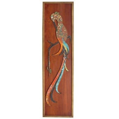 Exotic Stylized Bird Mosaic