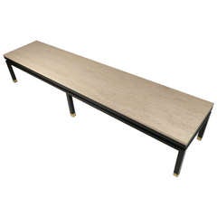 Harvey Probber Travertine Bench