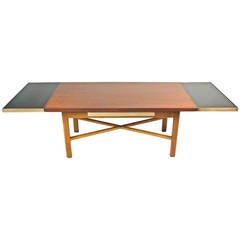 Edward Wormley Coffee Table with Retractable Extensions