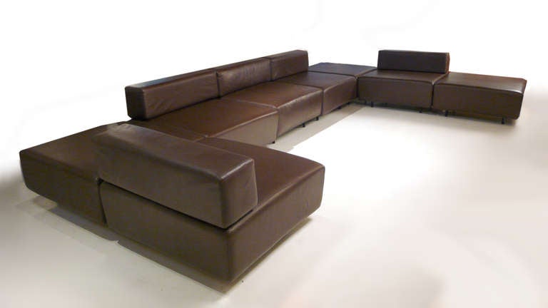 chocolate brown sectional