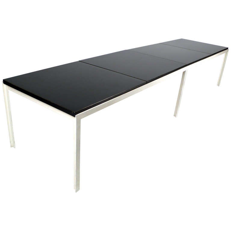 Architectural Florence Knoll T-Angle Table Bench For Sale