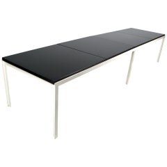 Panca da tavolo architettonica a T di Florence Knoll
