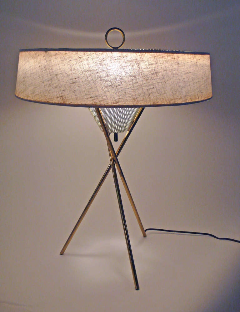 Mid-20th Century Tripod Table Lamp by Gerald Thurston