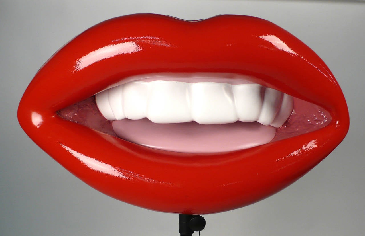 Three dimensional Lip sculpture in the manner of Tom Wesselmann.