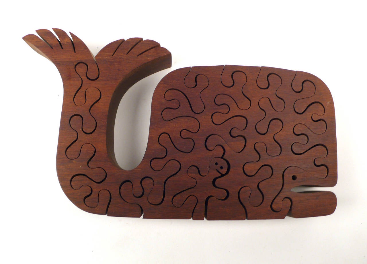 Mid-Century Modern Jonah and the Whale Puzzle