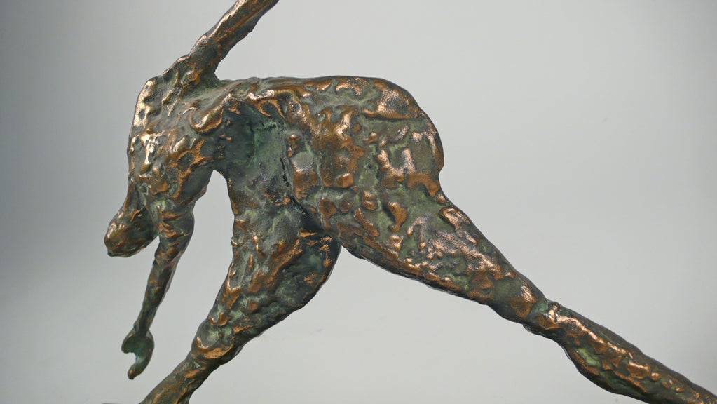 Bronze Figural Sculpture by Curtis Jere In Excellent Condition In Dallas, TX