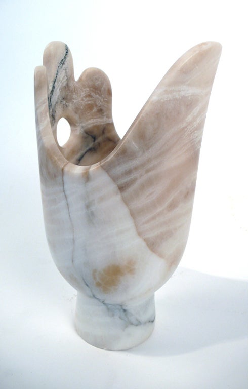 Sculptural Italian Alabaster Vase 1