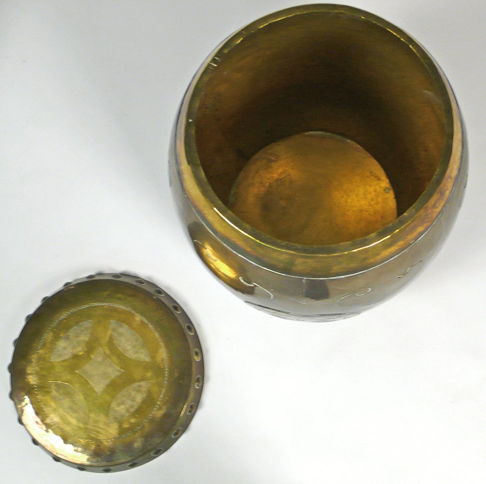 Chinese Brass Drum Tabourets 3