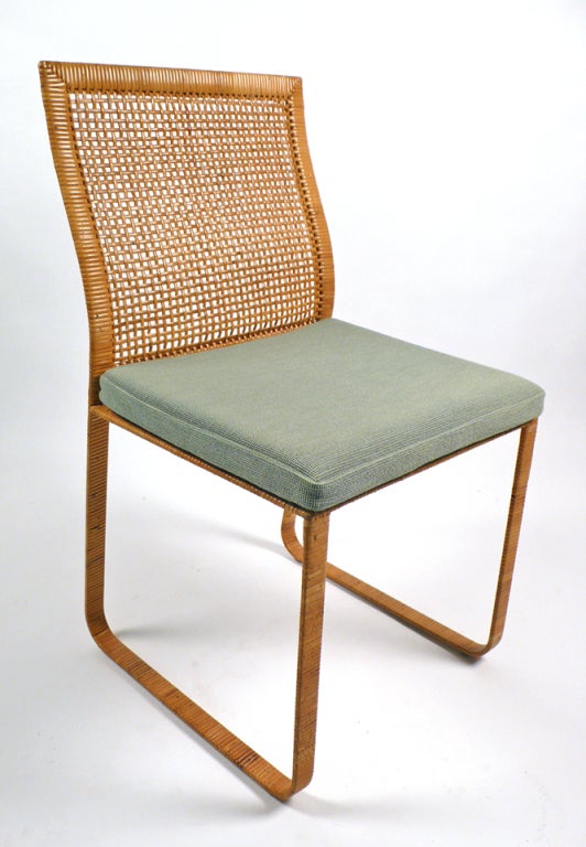 Six Cane Chairs by Harvey Probber 2