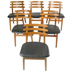 Set of Six Poul Volther Dining Chairs