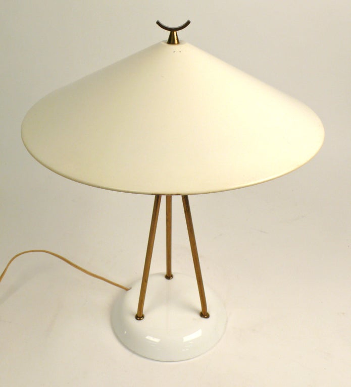 American Lightolier Vitrolite Lamp