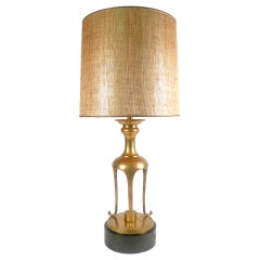 Asian Brass Lamp 12