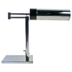 Nessen Chrome Swivel Arm Desk Lamp