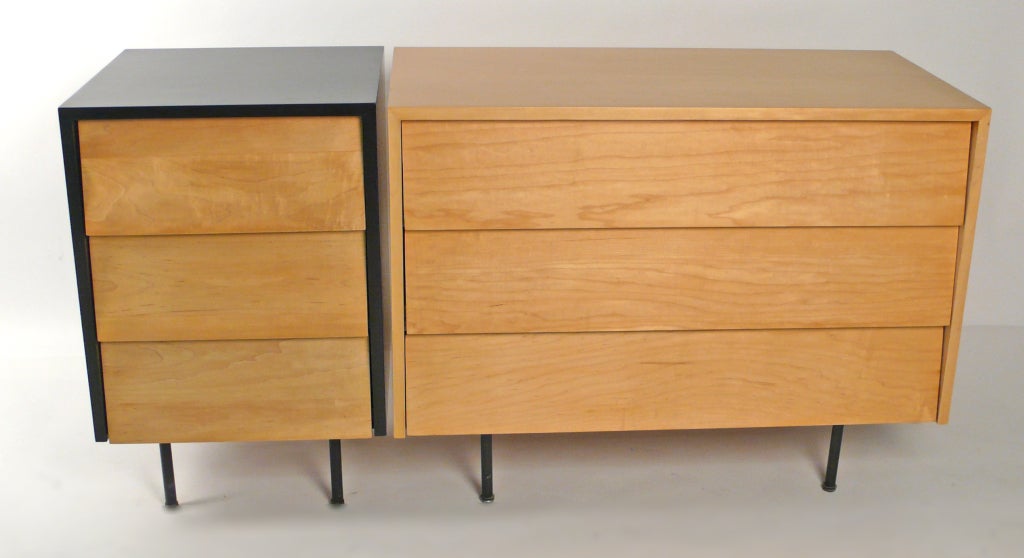 Florence Knoll 3 drawer maple Chest - 28